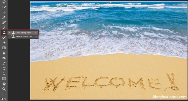 Chọn Công Cụ Clone Stamp Tool