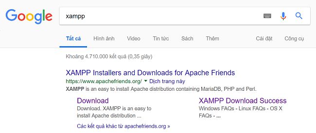 cài đặt phần mềm xampp cho wordpress
