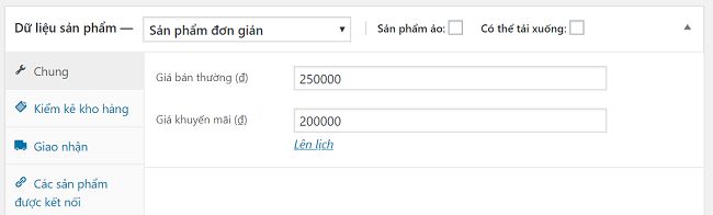 thông tin sản phẩm