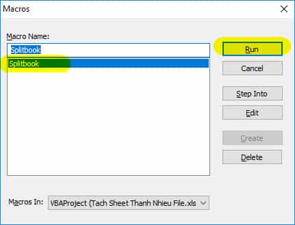 công cụ tách sheet thành nhiều file excel