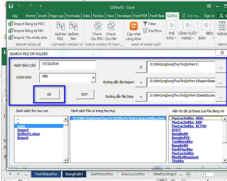 Code VBA ADo Tong hop du lieu tu file dang dong hoac tu File dang Dong nay sang File dang dong khac