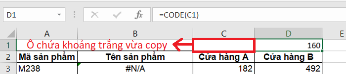 Kiểm tra mã khoảng trắng