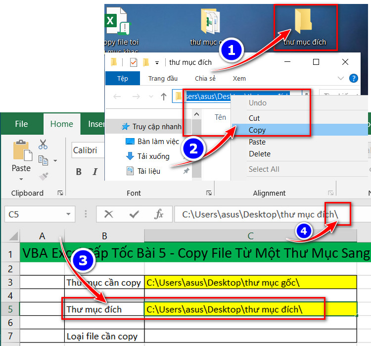 copy thư mục đich