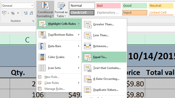 dinh dang co dieu kien