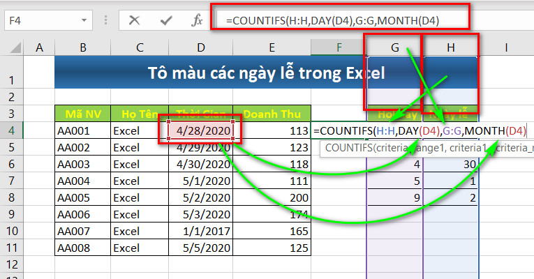Cách tô màu cột xen kẽ trong Excel cực kỳ đơn giản  Kế toán Đức Minh