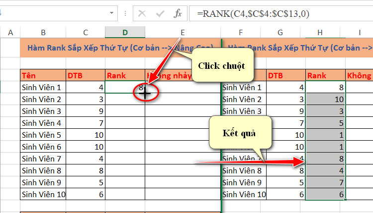 dấu công ở bên phải