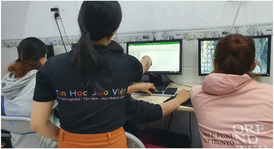 khóa học vi tính văn phòng cấp tốc cho người đi làm