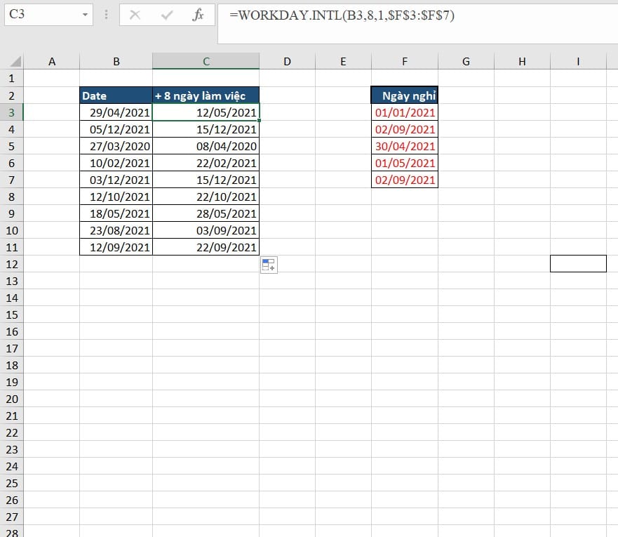 hình sử dụng hàm workday.intl