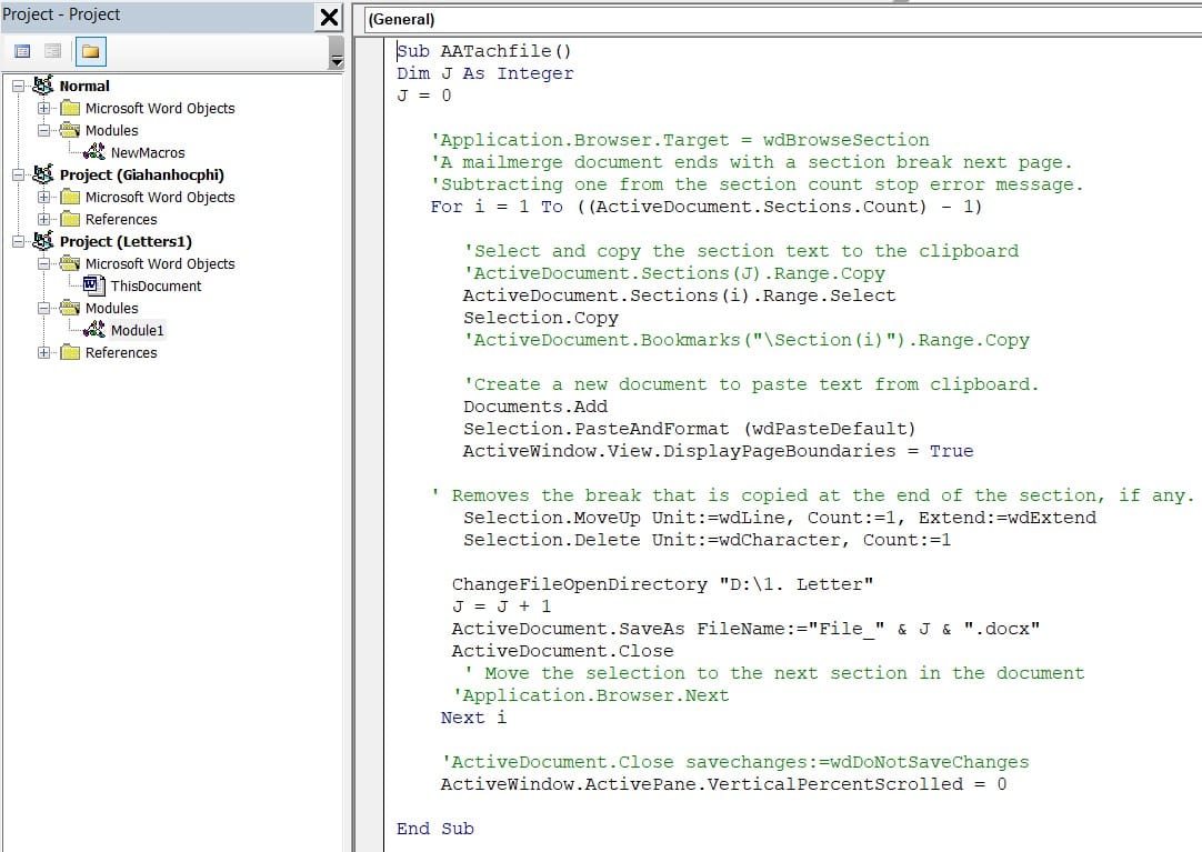 hình code file tách