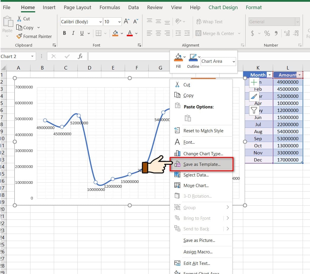 hình chọn vào save as template