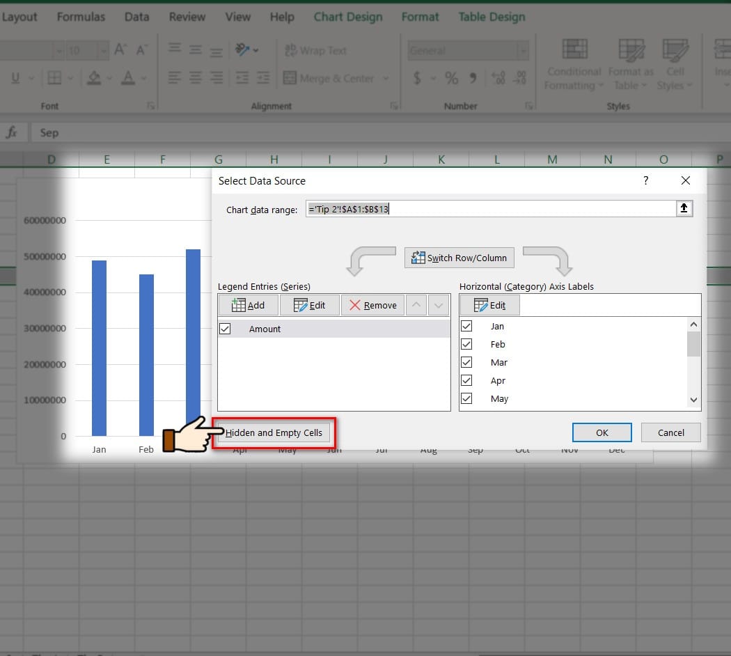 hình chọn vào hidden and empty