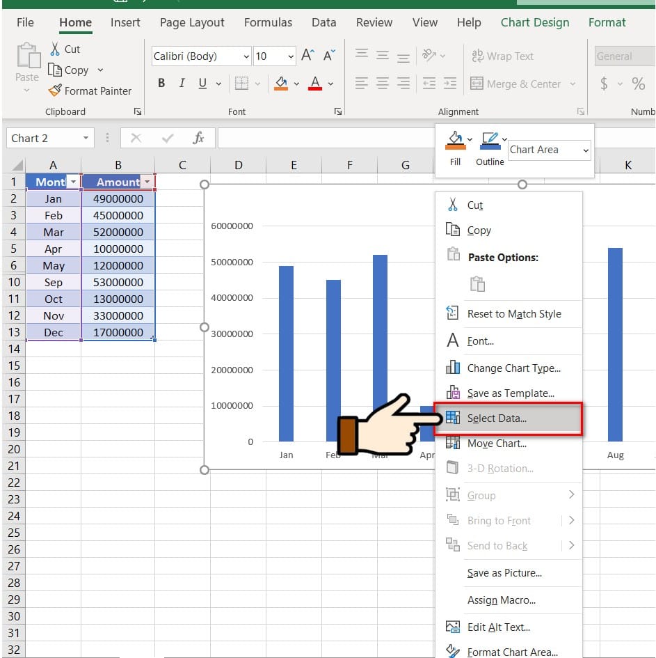 hình chọn vào select data