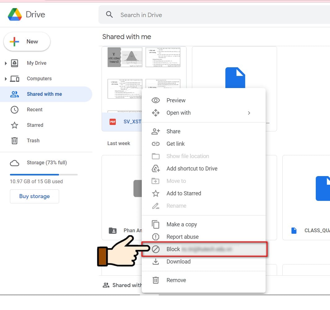 hình ảnh block email
