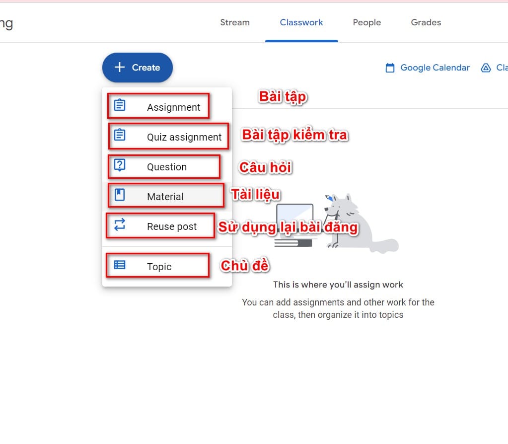 hình thức giao bài tập