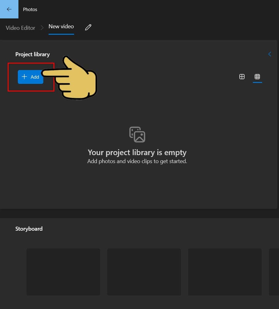 hình ảnh thêm video