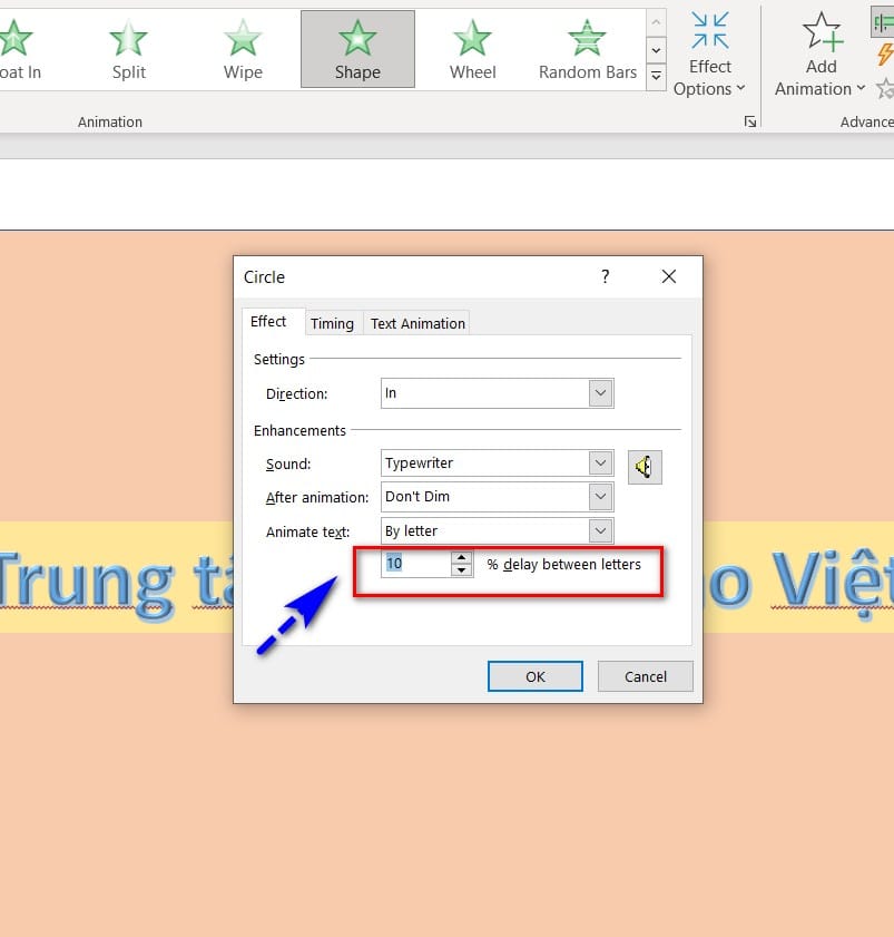 hình cài đặt số giây mới chữ