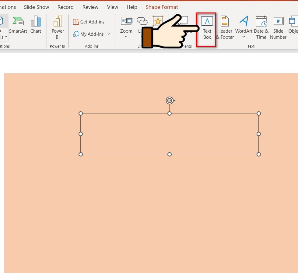 hình chọn text box