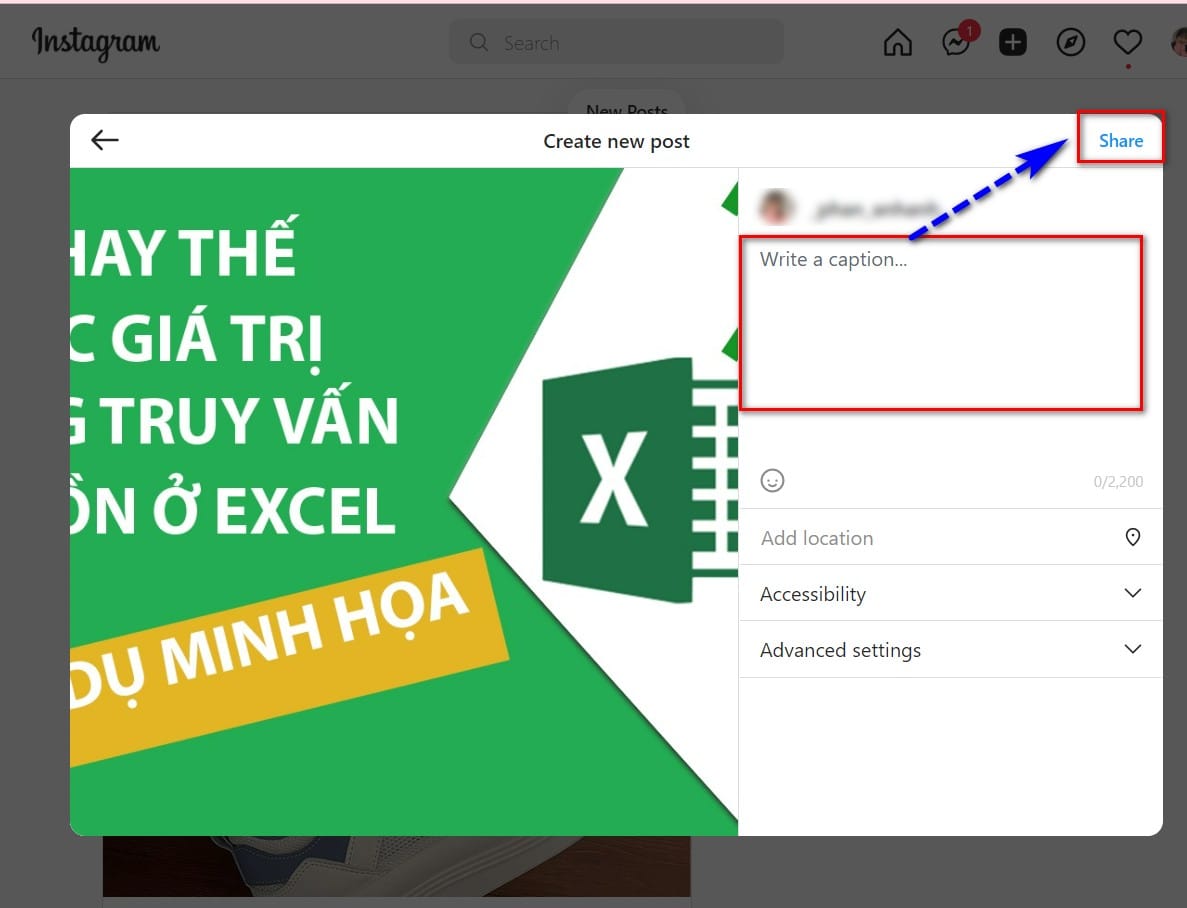 hình ảnh viết caption