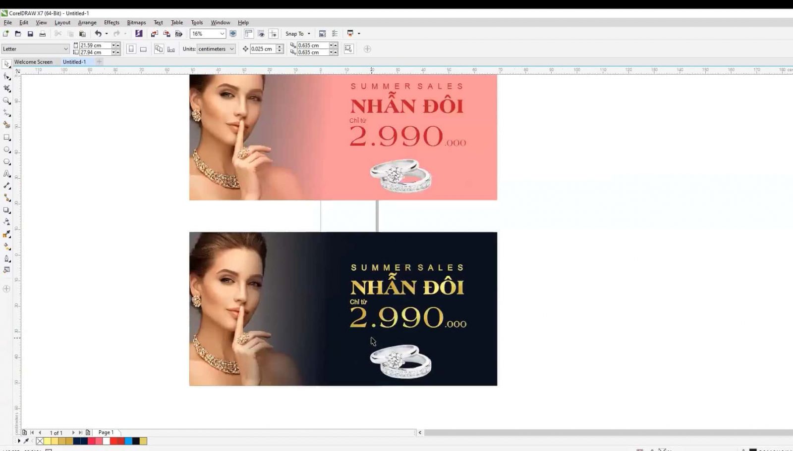 Sản phẩm học viên khóa học CorelDraw