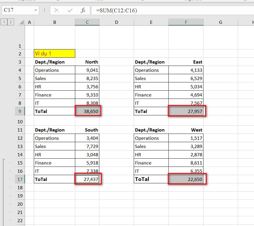 hình ảnh hiển thị kết quả