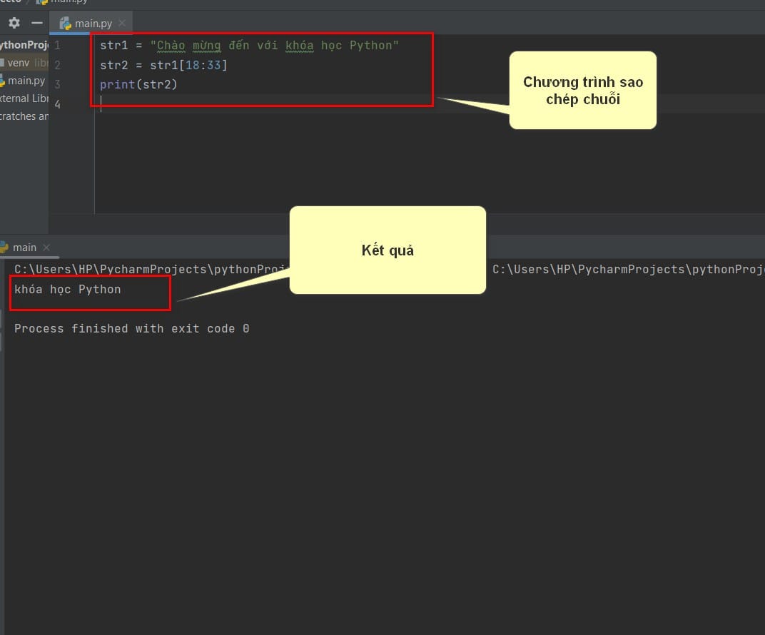 chương trình sao chép chuỗi