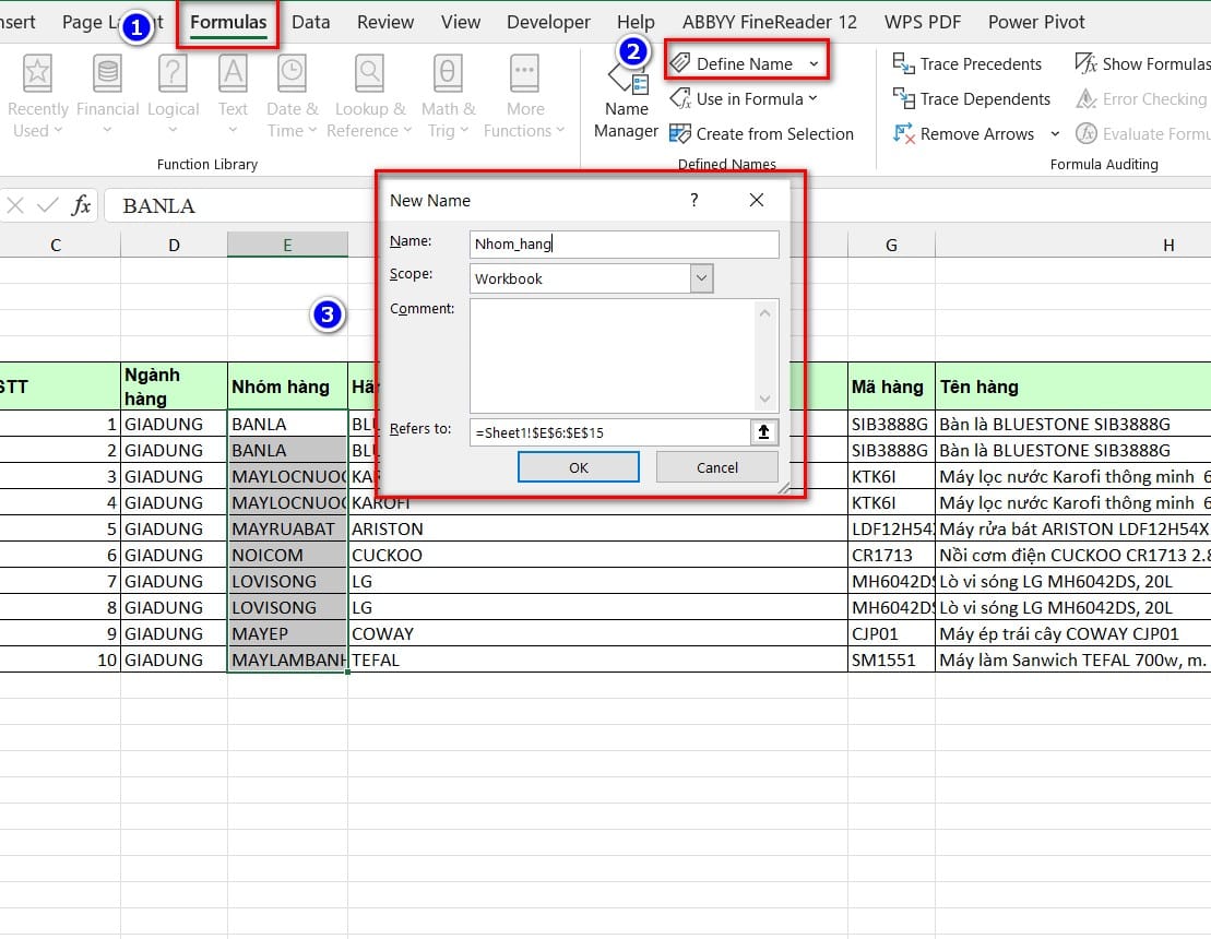 hình ảnh đặt tên define name