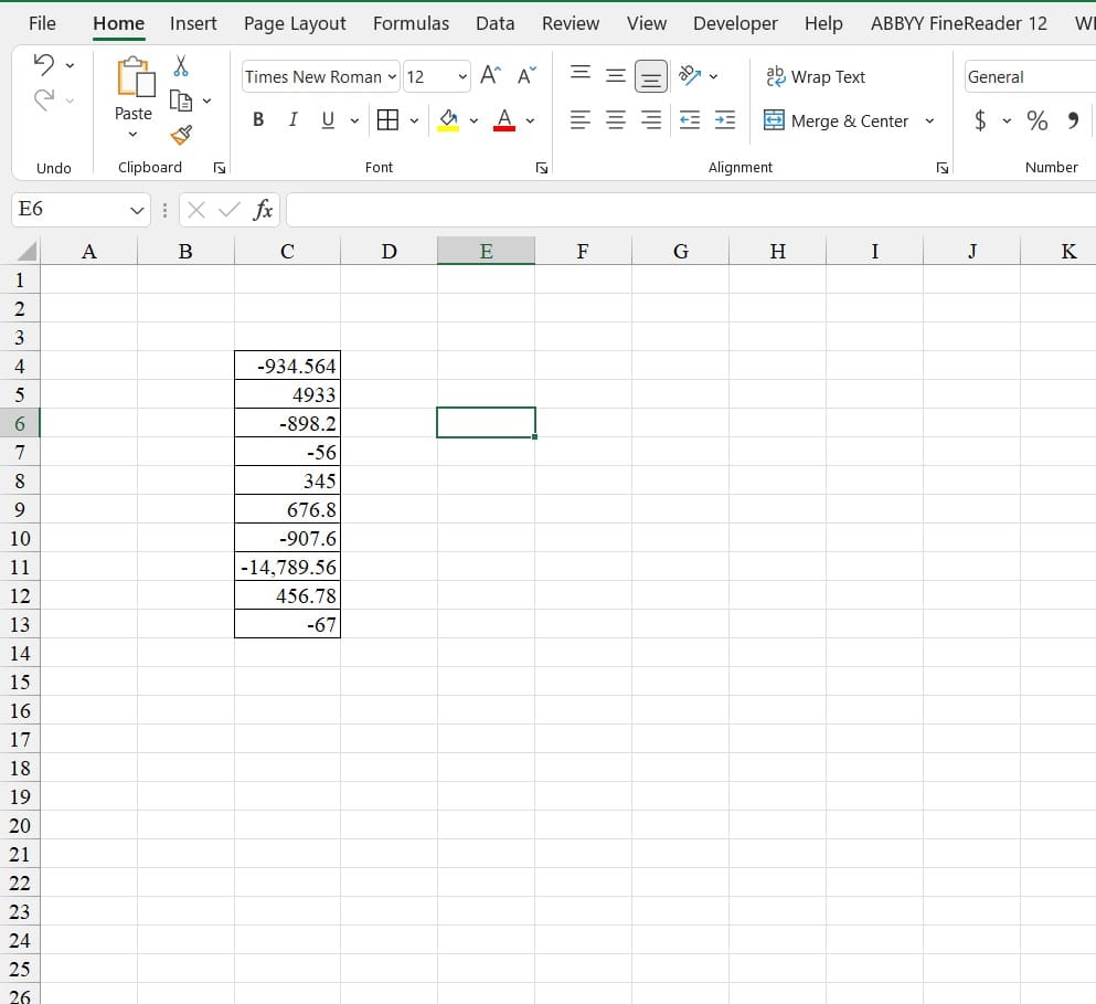 Cách Hiển Thị Số Âm Trong Excel