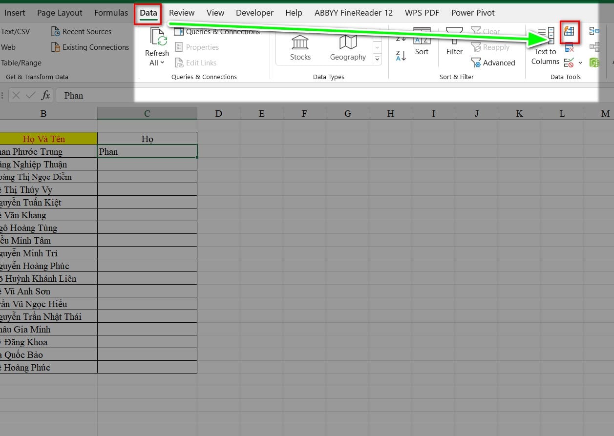 hình ảnh chọn công cụ flass fill