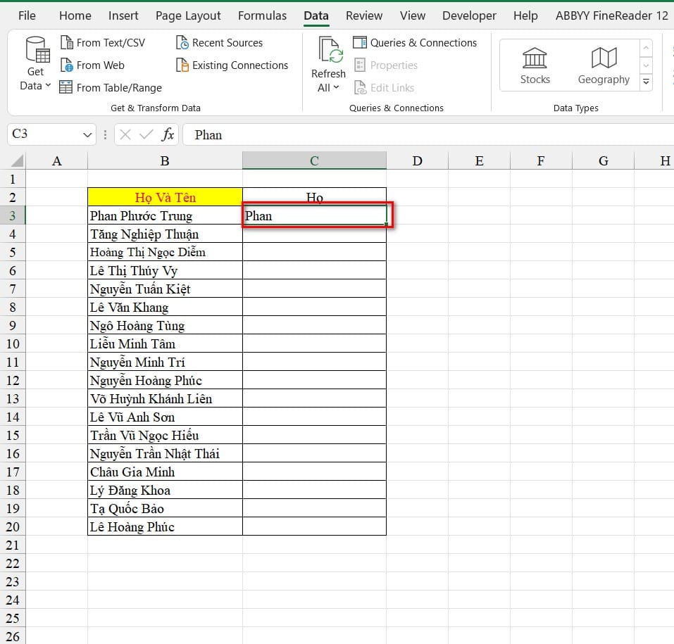 hình ảnh gõ tên đầu