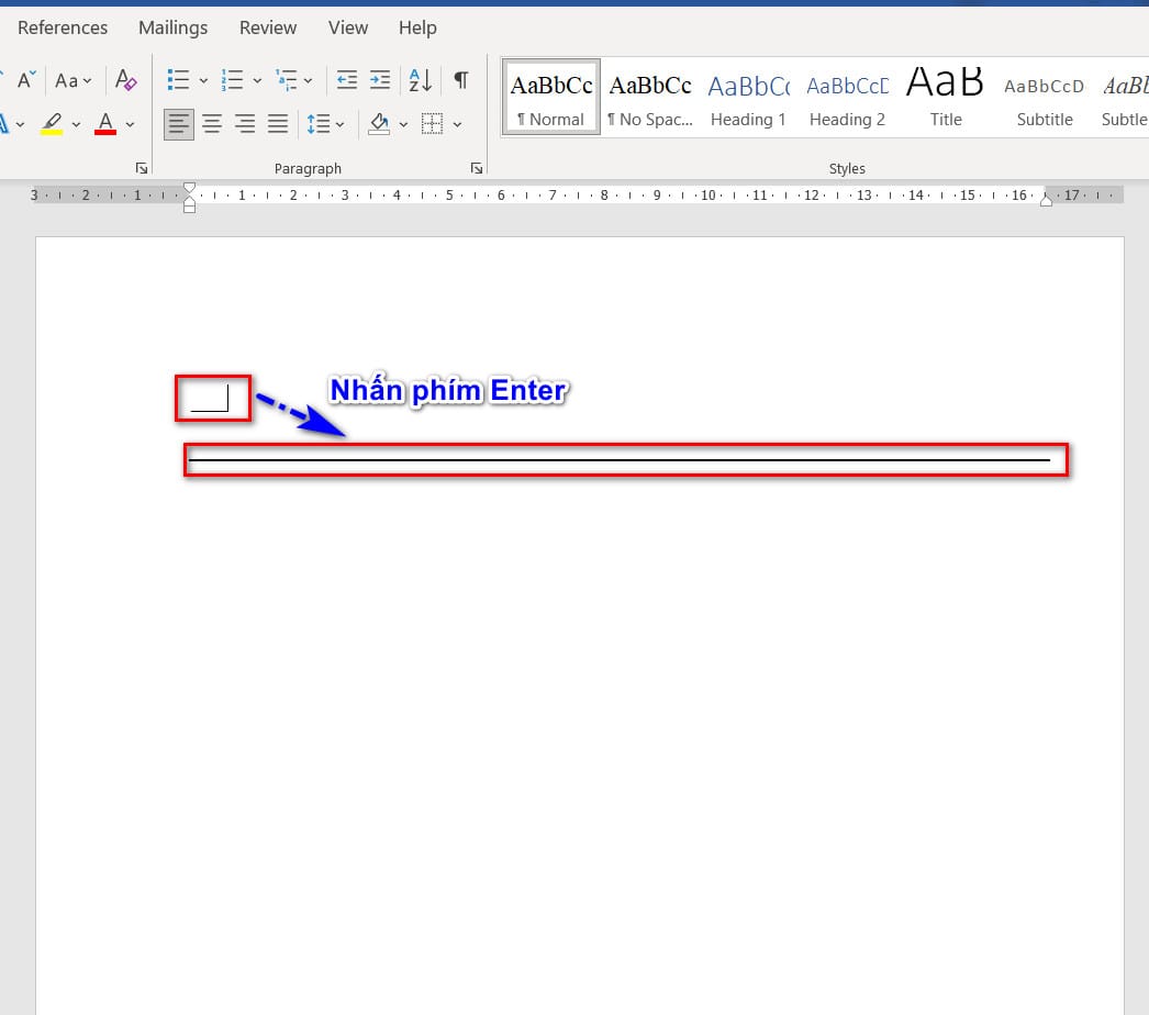 hình tạo ra đường kẻ đậm