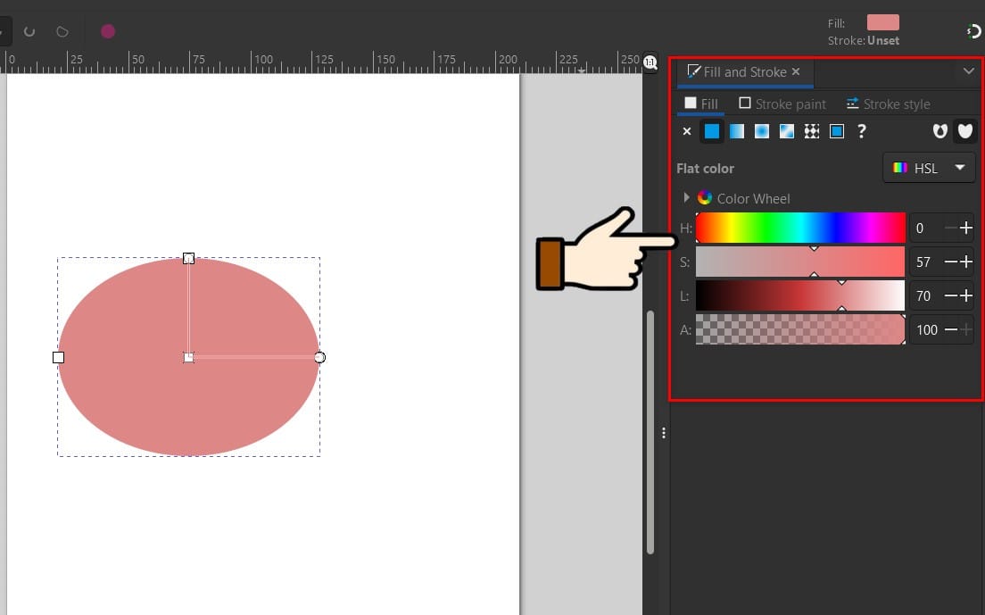 hình hộp thoại fill and stroke