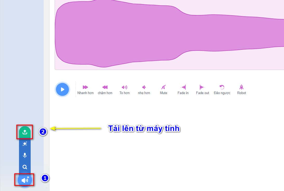 hình tải âm thanh từ máy tính