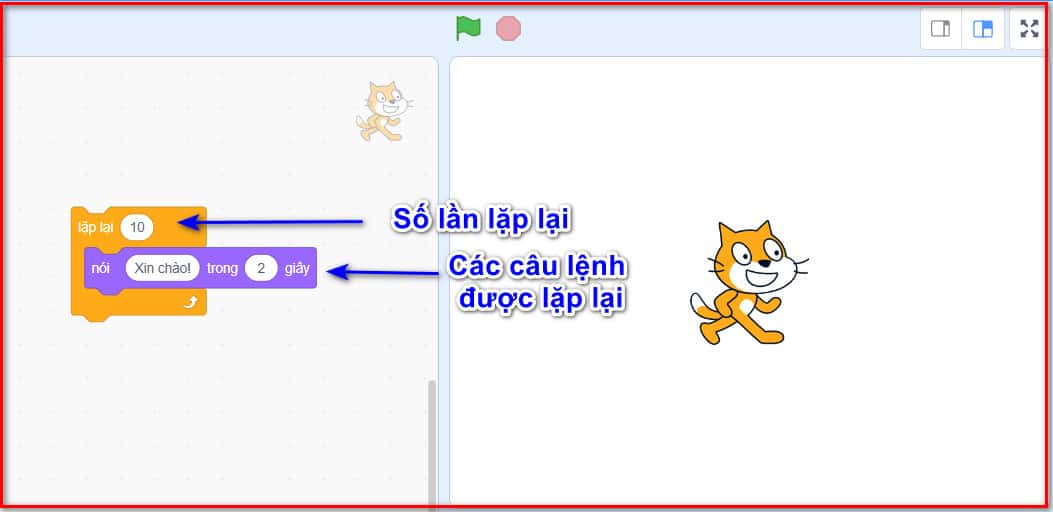 lặp với số lần biết trước