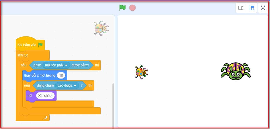 chương trình điều khiển chú bọ rùa