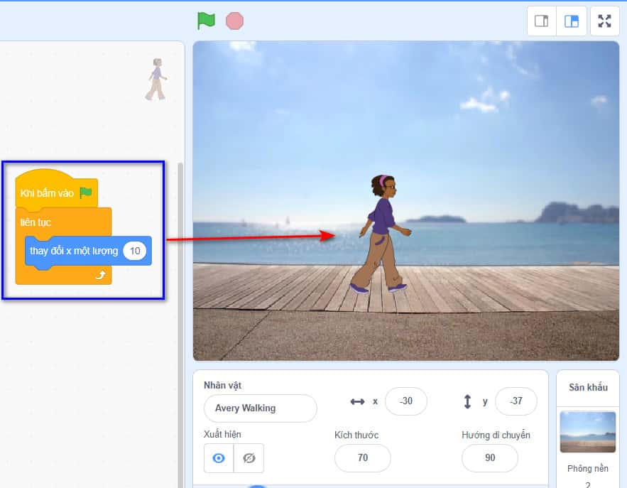 Di chuyển nhân vật