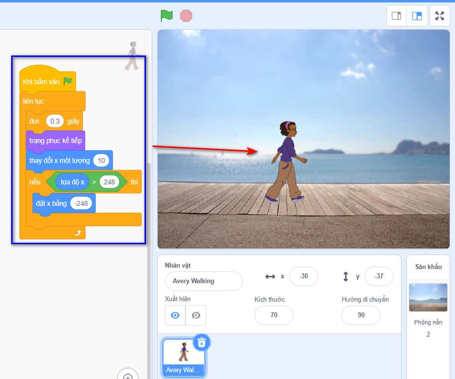 Thay đổi trang phục nhân vật