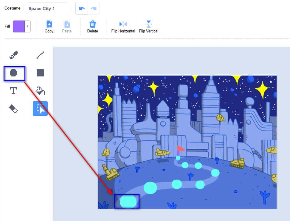 hình tạo ô mốc tới đích của mèo