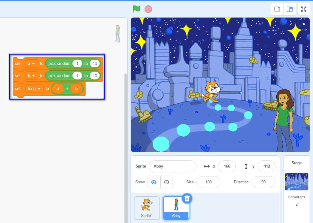 hình tạo phép tính hiển thị