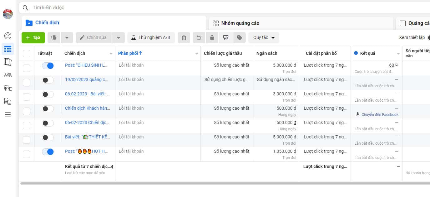 quảng cáo facebook