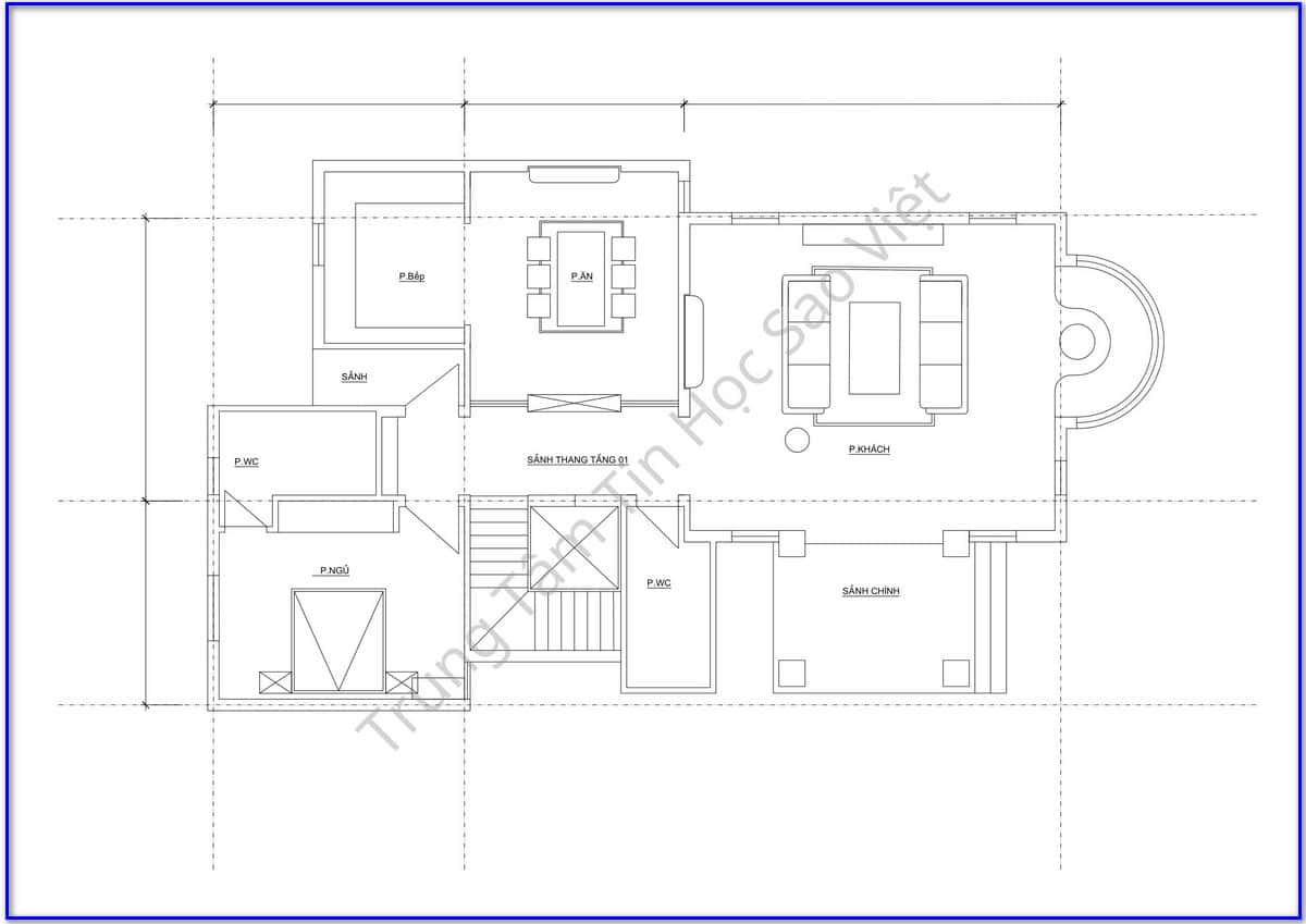 Bài tập thực hành Autocad 2D
