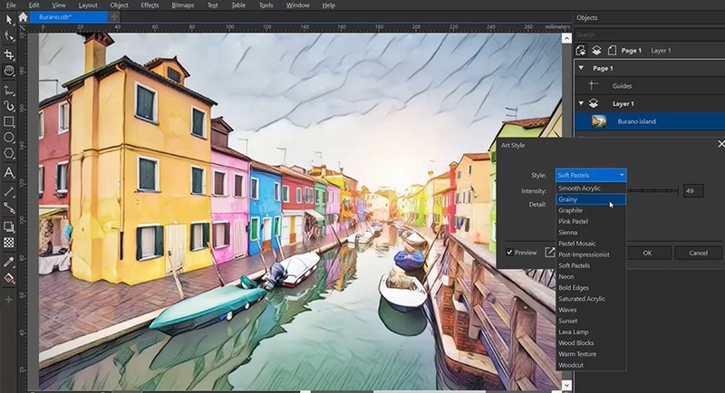 sửa ảnh coreldraw