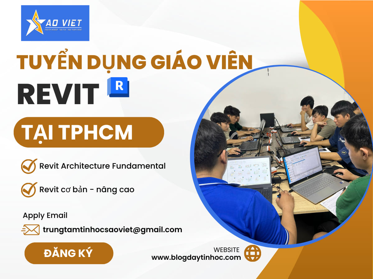Tuyển dụng giáo viên dạy Revit tại TPHCM