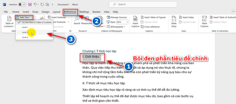 Bước 2 chọn vào Level 2
