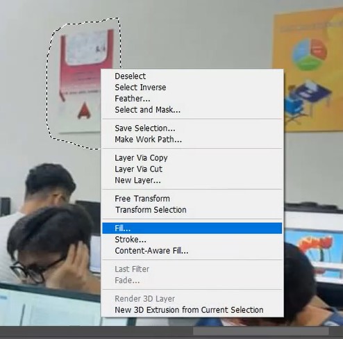 Bước 2 chọn fill