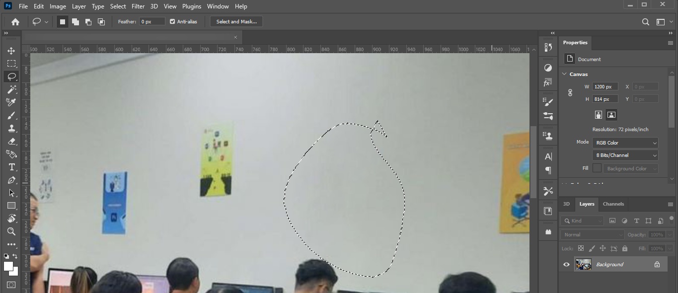 Kết quả Bài học Photoshop số 8 Loại Bỏ Đối Tượng Lớn Hơn