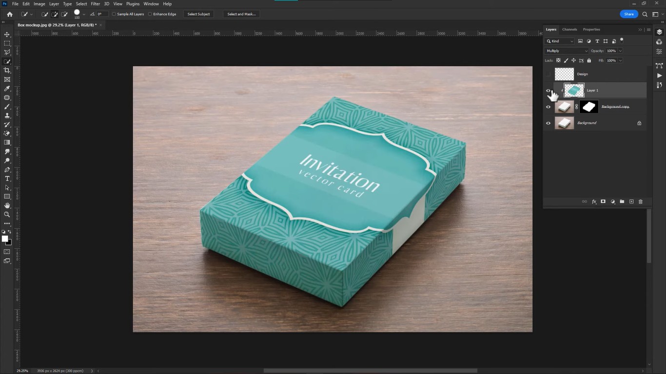 Sản phẩm mockup hoàn thiện