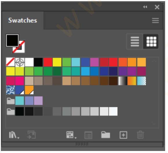 Swatches Panel trong Illustrator