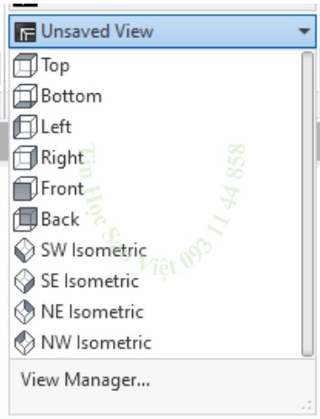 Các hướng nhìn trong AutoCAD