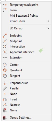 Giới thiệu các phương pháp truy bắt điểm trong AutoCAD