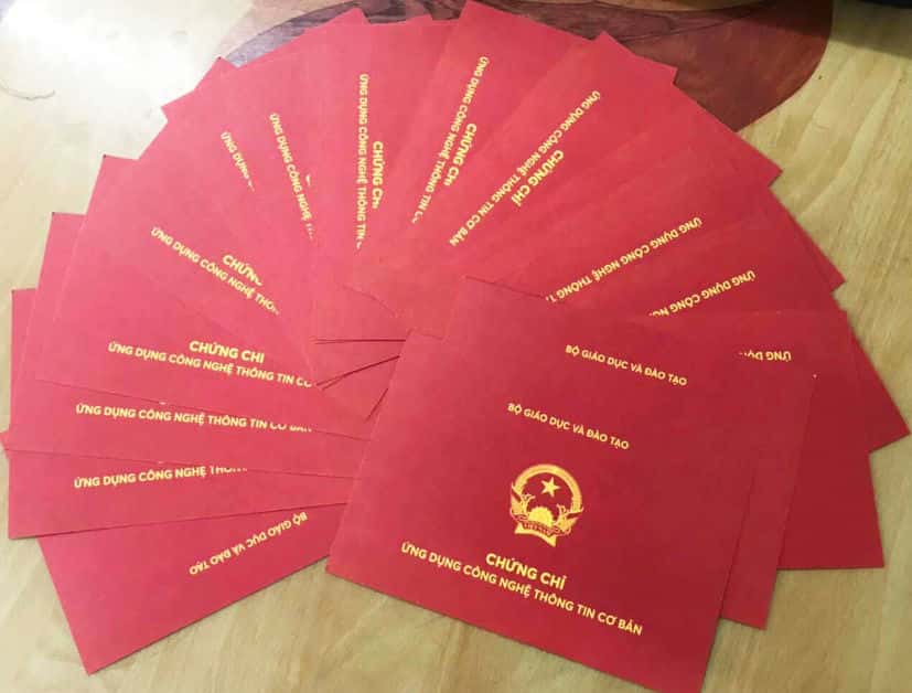 Chứng chỉ ứng dụng công nghệ thông tin cơ bản